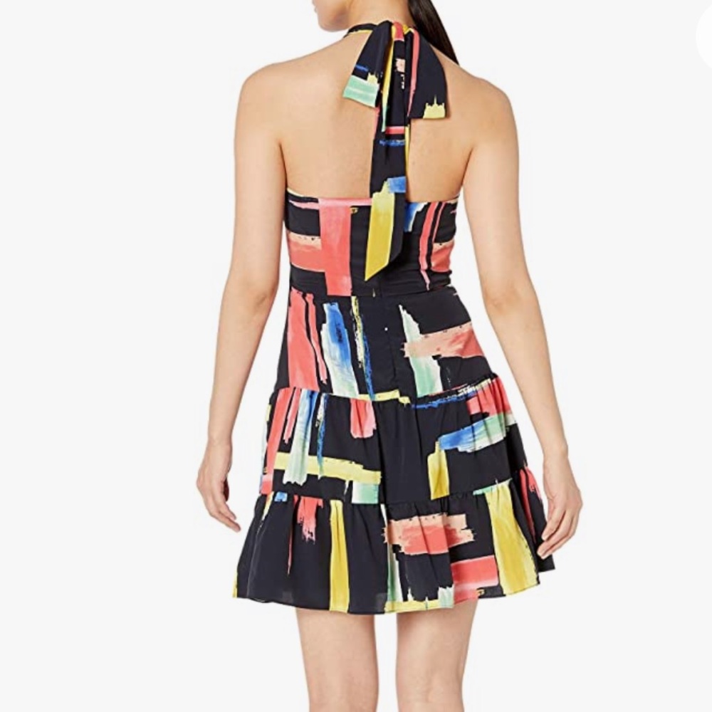 Milly Brushstroke Halter Dress size Small NWT - Picture 2 of 10